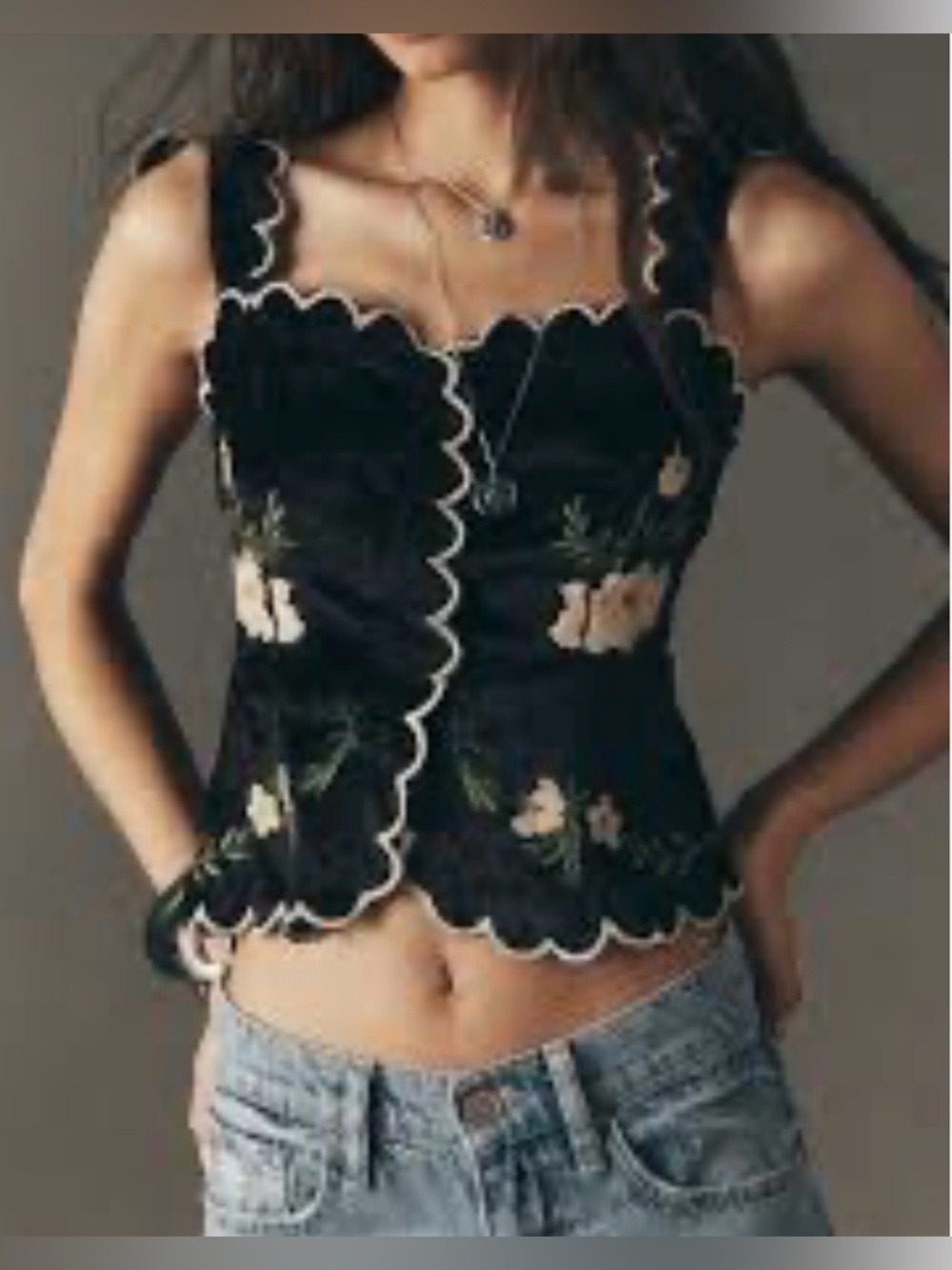 Anthropologie Maeve Scallop Blouse NWT!